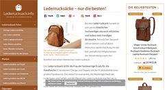 Desktop Screenshot of lederrucksack.info